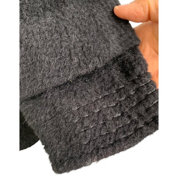Diane Von Furstenberg Size 0 Alpaca Wool Blend Coat Funnel Neck Full Zip Fleece - Picture 8 of 11